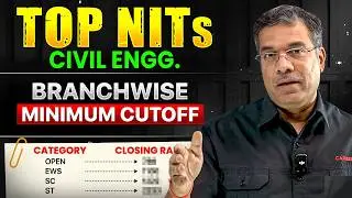 NITs B Tech Civil Engineering Branch Wise Cutoff 🔥   Highest Closing Rank   JEE Main 2026 #jee2026