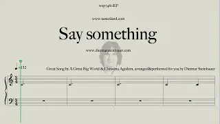 Say Something  -  Easy Piano  -  Christina Aguilera