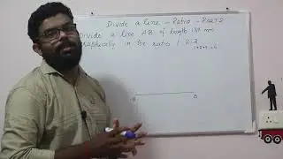 Engineering drawing | Divide a line | part 2 | Class by Aswin Anirudhan