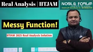 Hodgepodge Function 😵‍💫 | But Super Interesting! | IIT JAM 2026 Real Analysis | Noble Forum
