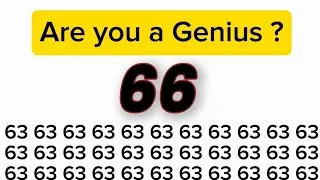 Are you a Genius? Try This Focus Test #maths #games #iqtest