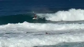 Surfing at Kawailoa Beach Haleiwa, HI or close to it