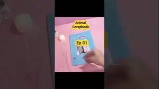 DIY Animal Scrapbook ✨📚 for school project #shorts #viral #diy #animal #scrapbook