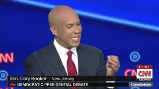 Senator Cory Booker Addresses Trump's Racist Language | Second Democratic Debate