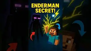 👉 Minecraft Enderman Secret You Didn&rsquo;t Know! (Water Trick Explained 😱)#shorts