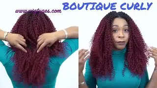 Outre Brazilian Boutique Lace Front Wig - CURLY (4 inch deep lace free parting) --/WIGTYPES.COM