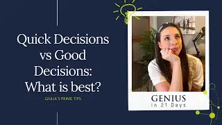 MAKING QUICK DECISIONS, is it good or bad? Cognitive Styles: Impulsive vs Reflective