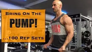 100 Rep Sets For Aesthetic Muscle Gains - Chest and Biceps Workout