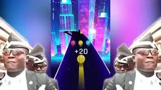 Coffin Dance (Astronomia) but it's played on Dancing Road