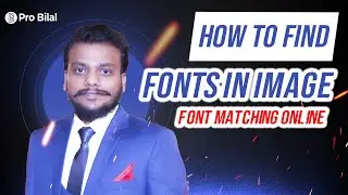 How to find fonts in design, font matching option in Photoshop