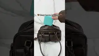 Cute Brown Leather Shoulder Bag | #fok Aesthetic Daily Use with Multiple Pockets