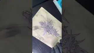Cross tattoo design process on fake skin #tattoo #blackwork #tattoodrawings #symbolism
