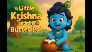 🌿🧒🏻🧈 Little Krishna and the Butter Pot 🪔🐄🎨