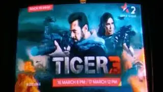 New Promo |TIGER 3| 16 March Raat 8:00 PM Star Gold Par