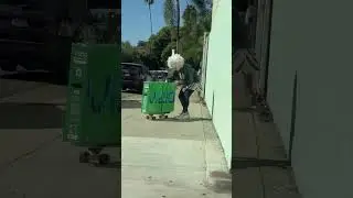 We saw this outside of Best Buy 