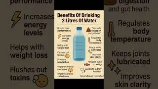 What happens when you drink 2 litres of water daily | Surprising benefits #nutritiontips #health