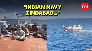 Watch: How rescued Pakistani-Iranian sailors thanked Indian Navy