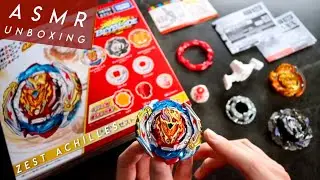 ASMR Unboxing: ZEST ACHILLES .Il.Qt' CUSTOM SET | Beyblade Burst Ultimate