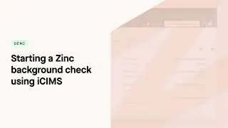 How to use the Zinc x iCIMS integration