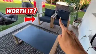 Transform Your Backyard with This Modern Patio Set #outdoorliving #patiofurniture #commissionsearned