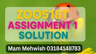 ZOO518T Assignment 1 | Comparative Anatomy of Arthropods | VU Spring 2025 Solution 🔬🦋
