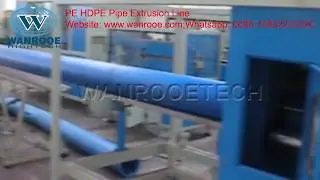 pe pipe manufacturing process, PE HDPE pipe extrusion line, plastic pipe production line