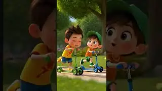 Niko vs Toto | Skate Scooty Race 🚲🛴 | Fun Kids Racing Cartoon| #kidsshorts #funforkids #nikomimitoto