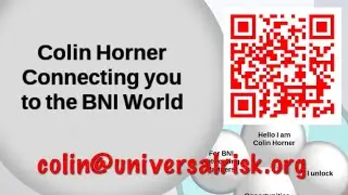 Colin Horner I unlock your BNI Profile and Connect you to the World