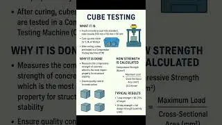 Basic Knowledge for Civil Engineering | #Concrete Cube Testing | #Shorts #Construction