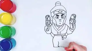 Brawl Stars | Colt | Brawl Stars coloring and drawing | kids coloring K