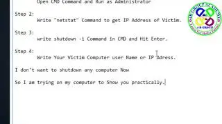 How to Remotely Shutdown any Computer with command prompt latest video