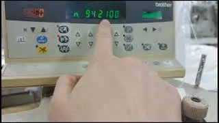 Chỉnh Tốc Độ Máy 1Kim Brother 7200.chỉnh tốc độ lại mũi đầu vào và đầu ra.