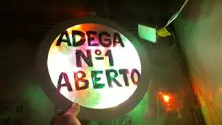 placa informativa com led