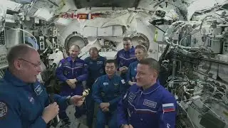 International Space Station holds change of command ceremony