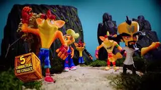 NEW Crash Bandicoot 4.5&rdquo; Licensed Action Figures!
