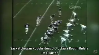 Saskatchewan Roughriders Win The 1966 Grey Cup Over The Ottawa Rough Riders