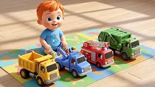 🚛 Super Truck Team Adventure! Fun Kids Toy Song & 3D Cartoon Animation 🏎️✨