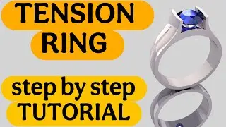 HOW TO DESIGN A TENSION RING IN MTRIX 9.0 || AMIT CAD #jcad #amitcad #cad #tensionring #ring #rhino5