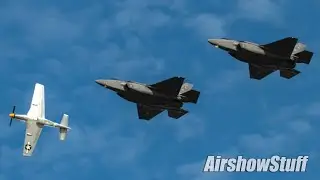 Special Heritage Flight Formation Arrival and Jet Flybys - EAA AirVenture Oshkosh 2022