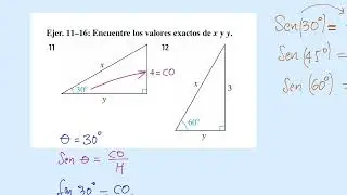 Trigonometr&iacute;a clase #14: Relaciones trigometricas para un tri&aacute;ngulo rect&aacute;ngulo a trav&eacute;s de variables