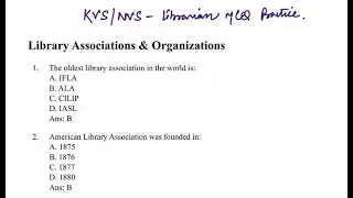 MCQ PRACTICE LIBRARIAN KV N NVS