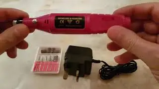 Electric Manicure & Pedicure variable speed 9V rotary tool review & inside look