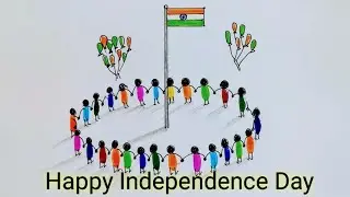 Independence Day Drawing easy / Drawing 15 august / Drawing Independence day #15august #independence