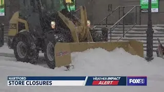 Snowstorm keeps Hartford streets quiet as plow crews continue efforts