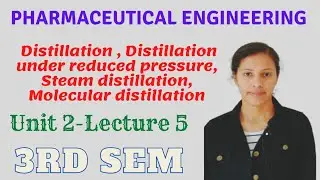 Distillation under reduced pressure | Steam distillation | Molecular distillation | Perfect pharmacy