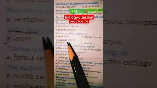 Biology question practice #bio #cee #mcqs #neet #study #pw #doctor #biologyquestion #facts ✨