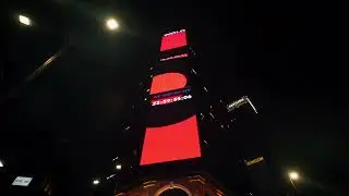 Bav x Wolo  New Year Eve 2020 Countdown 3D LED kinetic screen from PJ-LINK