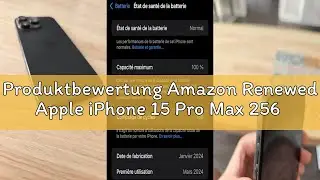 Produktbewertung Amazon Renewed Apple iPhone 15 Pro Max 256 GB - Titan Natur (General&uuml;berholt)