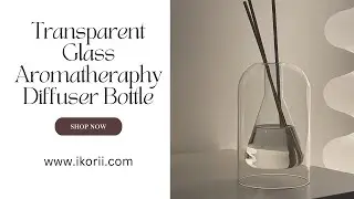 Transparent Glass Aromatheraphy Diffuser Bottle