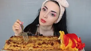 НЕРВЫ НЕ К ЧЕМУ/ Лазанья 🥘 Mukbang Ayka Emilly